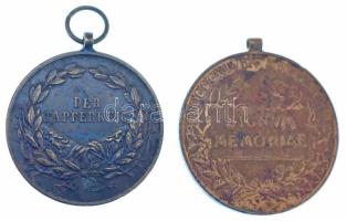 1898. "Jubileumi Emlékérem Fegyveres Erő Számára / Signum memoriae (AVSTR)" bronz kitüntet...