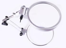 Asztali nagyító, állítható magassággal, lencse d: 12 cm