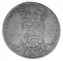 Német Államok / Würzburg 1763L-MP 20Kr Ag "Adam Friedrich von Seinsheim" (6,51g) T:F Germa...