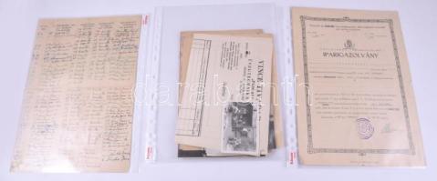 cca 1919-1949 Vince Tivadar (szül. Weiss) (1895-?) zsidó származású üvegtechnikus, gyártulajdonos (V...