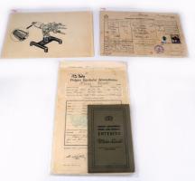 cca 1919-1949 Vince Tivadar (szül. Weiss) (1895-?) zsidó származású üvegtechnikus, gyártulajdonos (V...