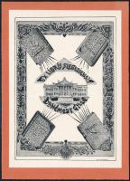 Scultéty Rezső (működött 1920-40 körül): Ex libris Szegediensis Dr. Némedy Gyula, 1934. Fotocinkográfia, papír, jelzett a nyomaton, 14x10 cm