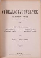 Geneaológiai füzetek. I-V. évfolyam. Teljes évfolyamok! Szerk.: csíkszentmihályi Sándor Imre, körösp...