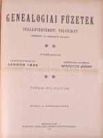 Geneaológiai füzetek. I-V. évfolyam. Teljes évfolyamok! Szerk.: csíkszentmihályi Sándor Imre, körösp...