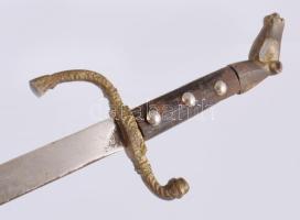 Dísztőr, sérült hüvelyben, teljes h: 48 cm