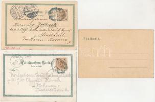 3 db RÉGI (1905 előtti) osztrák város képeslap: Bécs (dombornyomott), Bécsújhely (litho), Baden (lit...