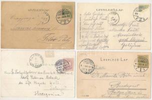Szombathely - 4 db RÉGI város képeslap, közte 1 szecessziós litho / 4 pre-1945 town-view postcards, ...