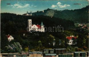 Celje, Cilli; Josefiberg / railway station, waggons (Rb)