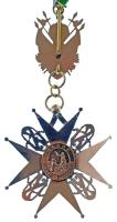 DN "Szent Lázár Lovagrend Nagycsillag" jelzetlen, részben zománcozott kitüntetés, függőleg...