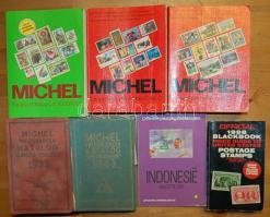 1938-2001  7 db bélyegkatalógus Michel, Official Black Book, stb.