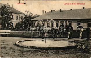 Félixfürdő, Baile Felix; Szökőkút. Engel József kiadása / fountain (Rb)