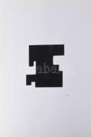 Hetey Katalin (1924-2010): Rész egész. Szitanyomat, papír. Jelzett. Számozott (29/40). Lapméret: 54x43 cm / Screenprint on paper, signed, numbered (29/40).