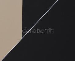 Konok Tamás (1930-2020): Geomtrikus kompozíció, 1993. Szitanyomat, papír, jelzett. Számozott: 75/31....