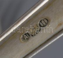 Ezüst (Ag) evőeszköz készlet 800-as ezüst, jelzett összesen nettó 2485 g + 5 db ezüst nyelű kés