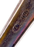 Ezüst (Ag) 6 személyes halas evőeszköz készlet 800-as ezüst, jelzett összesen nettó 694 g