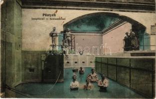 1915 Pöstyén, Piestany; Iszapfürdő. Donáth Lipót kiadása / Schlammbad / spa, mud bath, interior (ázott / wet damage)