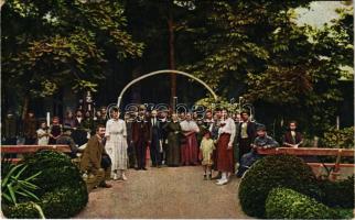 Ruszanda-fürdő, Banja Rusanda (Melence, Melenci); Vor dem Kursaale / a fürdő előtt / in front of the spa (EK)