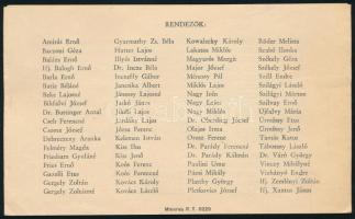 1941 Erdélyi Kárpát Egyesület Néprajzi bál meghívó