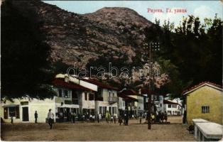 Fiume, Rijeka; main street, shops