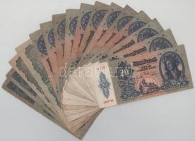 Vegyes 16db-os 20P tétel, benne 1930. (2x) + 1941. (12x) + 1944. (2x) T:vegyes