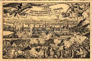 Budapest. Budavár visszavétele a töröktől 1686. szeptember 2-án - 250. évforduló alkalmára kiadott lap + "Budavára visszafoglalásának emlékére Budapest 1936. szeptember 2. 1686-1936" So. Stpl.