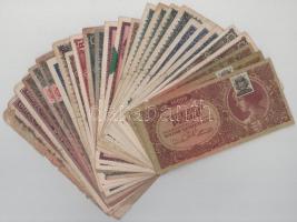 Vegyes 27db-os pengő bankjegy tétel, benne: 1944-1946. 100P-1.000.000.000MP T:vegyes