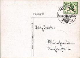 1936 München, Schach-Olympia 1936. Rose Pahl / chess olympics + So. Stpl. (EK)