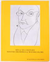 XIX &amp; XX Century Master Drawings &amp; Watercolors. Cezánne, Van Gogh, Kandinsky, Picasso, Klee, Matisse, Salí. Leütési árakkal. New York, 1984. Kiadói papírkötés, jó állapotban.