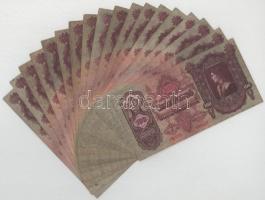 1930. 100P (19x) közte egy egyugrásos sorszámkövető pár "*E 079 091415 - *E 079 091417" T:vegyes