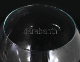 Üveg akvárium / szárazvirág váza, hibátlan, m: 20 cm