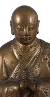 Kínai buddhista szerzetes szobra. Kína. XIX. sz. vége, finoman megmunkált, öntött sárgaréz. 20 cm 
...