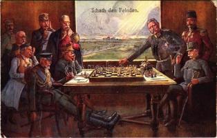 Schach den Feinden / WWI Chess of the Enemies, Hindenburg. B. K. W. I. 259-172. (EM)