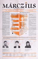 1990 Márczius, a Fiatal Demokraták Szövetsége (Fidesz) választási programját és jelöltjeit ismertető kiadvány, 4 p.