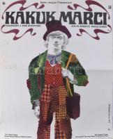 1973 Kakuk Marci, filmplakát, írta és rendezte: Révész György, papír, Offset-nyomda, hajtásnyommal, kissé foltos, 57x41 cm