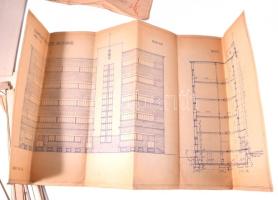 1942 A hajdúnánási Csiha-malom tervrajzai 13 db látványos tervrajz. Nagy méretben, 




1942 Pl...