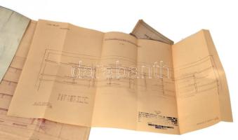 1942 A hajdúnánási Csiha-malom tervrajzai 13 db látványos tervrajz. Nagy méretben, 




1942 Pl...