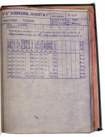 ca 1930 Schneider Jacquet &amp; Cie. által gyártott gabonaipari, malomipari berendezések műszaki...