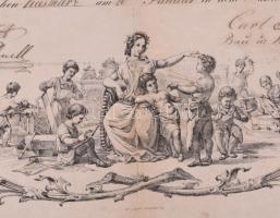 1877 Céhlevél kulcskészítő részére, Késmárki céh. Csiha Elek, a hajdúnánási Csiha Malom alapítójának...