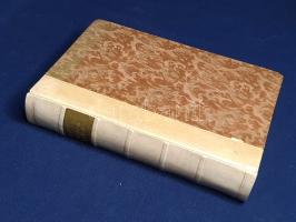 [Szalézi Szent Ferenc] Saint Francois de Sales:  Introduction á la Vie dévote. Tome I-II. Texte établi et présenté par Charles Florisoone. [Teljes mű két kötetben, egybekötve.] Paris, 1930. Éditions Fernard Roches (Imprimerie Maulde et Renou). LI + 168 + [4] p.; 215 + [7] + 2 p. Szalézi Szent Ferenc (1567-1622) francia katolikus teológiai doktor, hitszónok, hitvitázó, rendalapító, főként a Savoyai Hercegség és Svájc területén működött. Korszakában a svájci-savoyai területen a protestáns egyházak erős befolyással bírtak, így szerzőnk gyakran üres templomokban kényszerült hirdetett igét. Tapasztalatából kiindulva beszédeit inkább írásos formában terjesztette. Ügybuzgalma nem volt hiábavaló: működési területén a helységek egymás után tértek katolikus hitre. A Genf címzetes püspökévé választott szerző 1608-ban írta meg fő művét "Introduction á la Vie dévote" (Bevezetés a jámbor életbe) címmel, mely a következő évben nyomtatásban is megjelent (Lyon, 1609). Az öt részre tagolódó munka az imádságos, jámbor katolikus élet elveit dolgozza ki. 1930. évi kiadásunkból a rendes kiadáson felül 516 számozott példány is készült, különleges papírra. Példányunk számozatlan. A címlapokon régi tulajdonosi bejegyzés. (Collection "Les Textes Francais".) Korabeli félpergamen kötésben, az aranyozott címfelirat a gerincen zöld címkén. Körülvágatlan, szép példány.