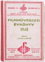 1948 Filmművészeti évkönyv. XXIX. évf. Szerk.: Lajta Andor. Bp., 1948., Szerzői kiadás,427 p. + VI+2 p. +10 t. Korabeli reklámokkal. Kiadói félvászon-kötésben, kopott borítóval.
