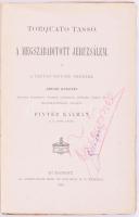Torquato Tasso: A megszabadított Jeruzsálem. A tanuló ifjuság számára, Jánosi Gusztáv magyar fordítá...