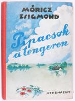 Móricz Zsigmond: Pipacsok a tengeren. Szigethy István rajzaival. Bp.,én.,Athenaeum, 127+1 p. Kiadói illusztrált félvászon-kötés, kopott, kissé foltos borítóval, sérült, szétvált kötéssel.
