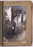 1916-1927 Családi fotóalbum, családi életképekkel, portrékkal, gyerekfotókkal, 13×9 cm