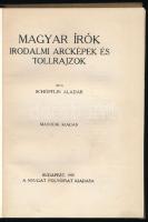 Schöpflin Aladár: Magyar írók. Irodalmi arcképek és tollrajzok. Bp., 1919, Nyugat, 236 p. Második ki...