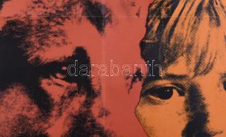 Sós László - Kemény Éva (So-Ky): Fehér agyar visszatér, 1976, filmplakát, papír, jelzett a plakáton,...