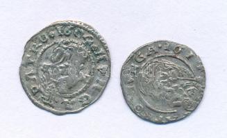 1604K-B Denár Ag "Rudolf" (0,47g) + 1614K-B Denár Ag "II. Mátyás" (0,48g) T:VF k...
