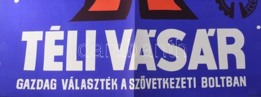 Lengyel Sándor (1930-1988): "Téli vásár", 1965. Kereskedelmi plakát, ofszet, papír, jelzet...