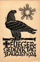Flieger-Gedenktag 31. August 1924 / German military art postcard, Aviator Memorial Day + 5 Ga. (EK)