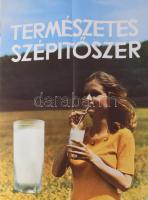cca 1977 Természetes szépítőszer. Kereskedelmi plakát, ofszet, papír, jelzés nélkül, Offset és J. Nyomda, hajtásnyomokkal, 80x56,5 cm