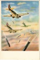 Aeroplani Caproni S.A. Milano (Italia) / Olasz repülőgépgyártó cég reklám / Italian aircraft manufacturer advertisement s: Rabagliati